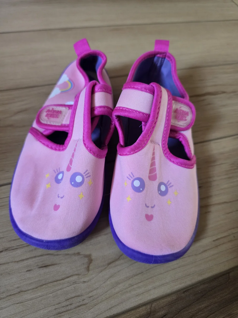 Aqua Kicks Girls' Pink Unicorn Water Shoes
